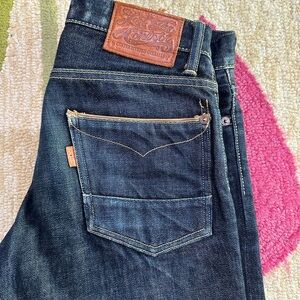 Lost control harvest company Japanese high quality selvedge denim jeans